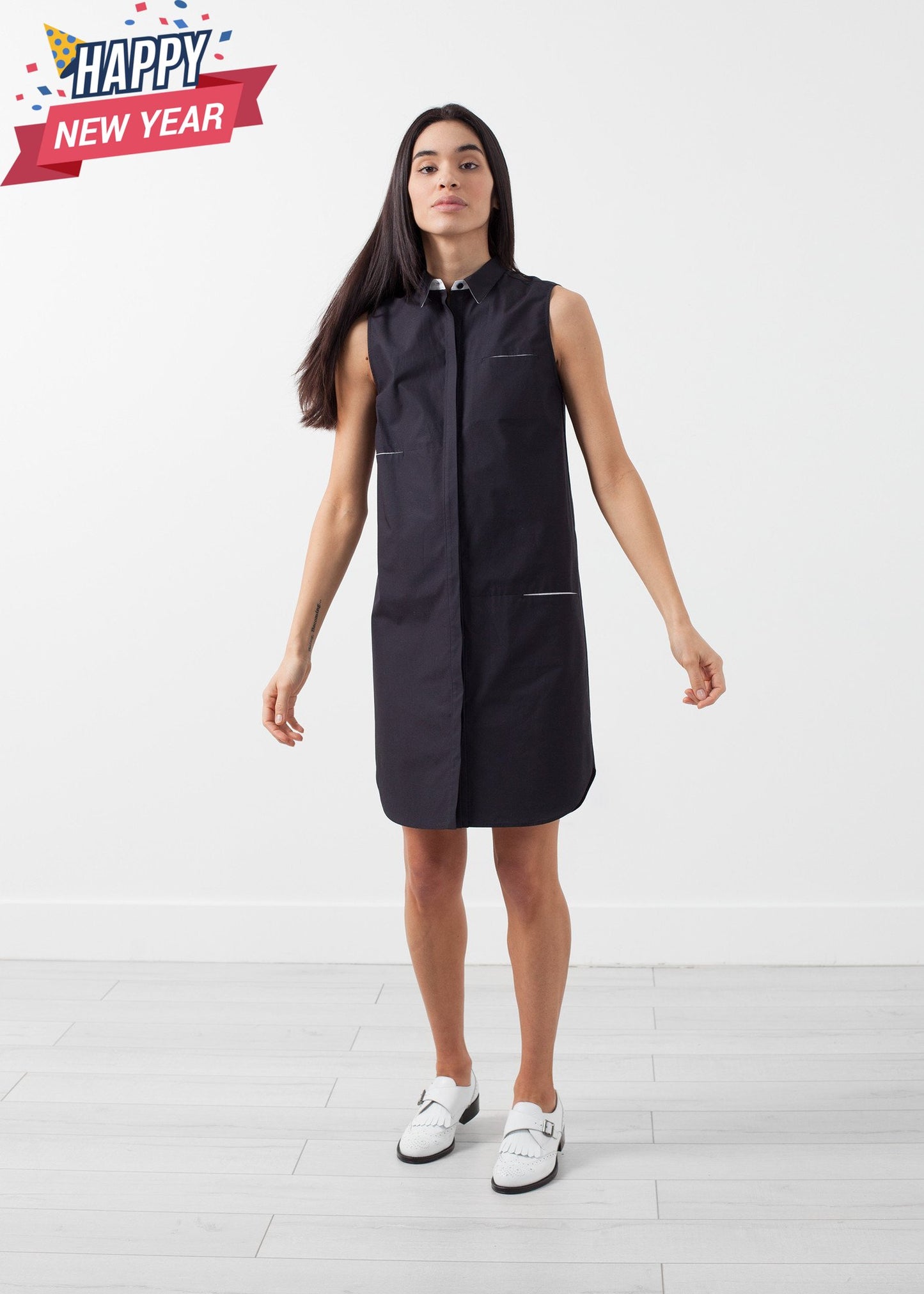 Sleeveless Hidden Pocket Dress