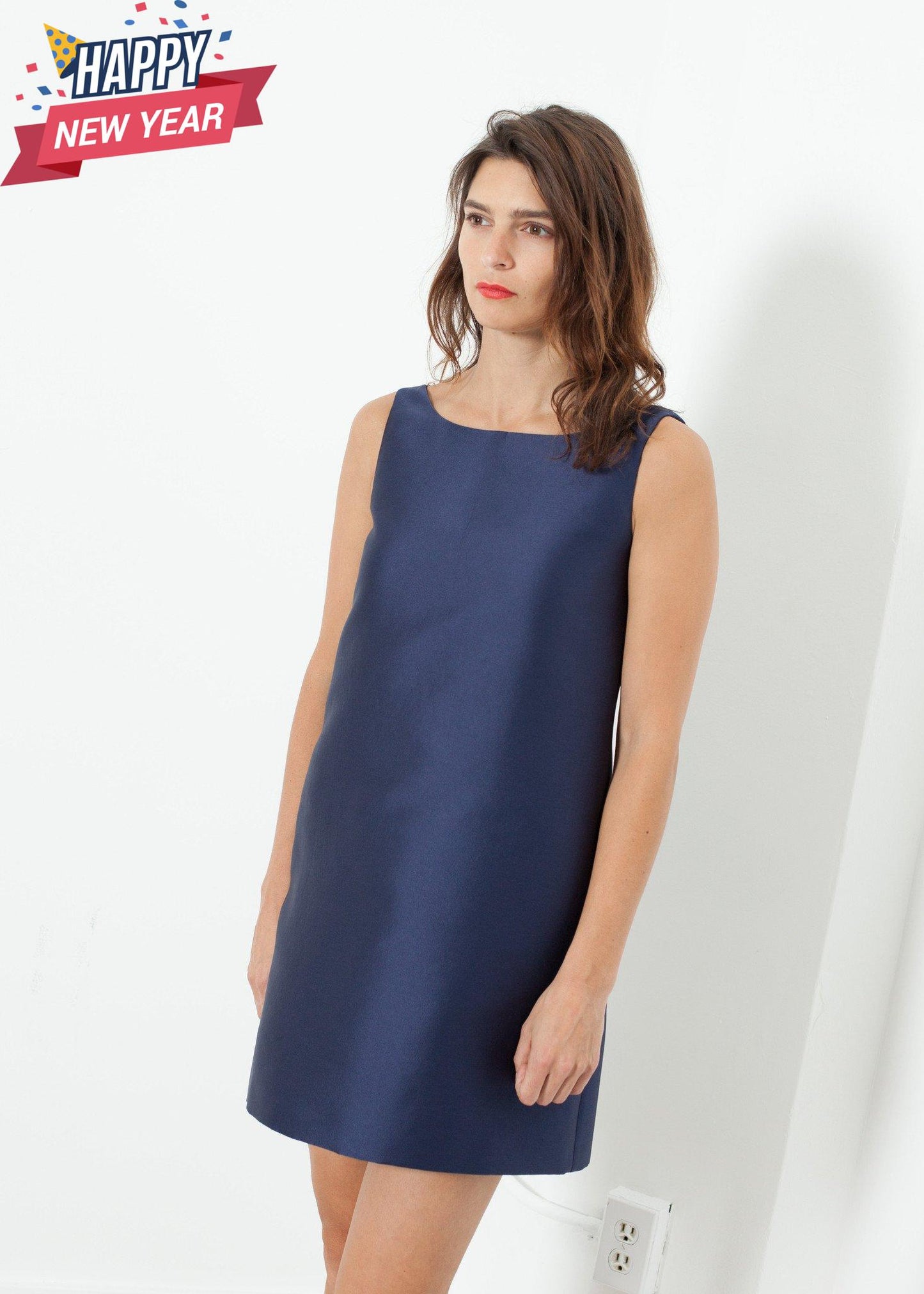 A-Line Mini Dress in Blue