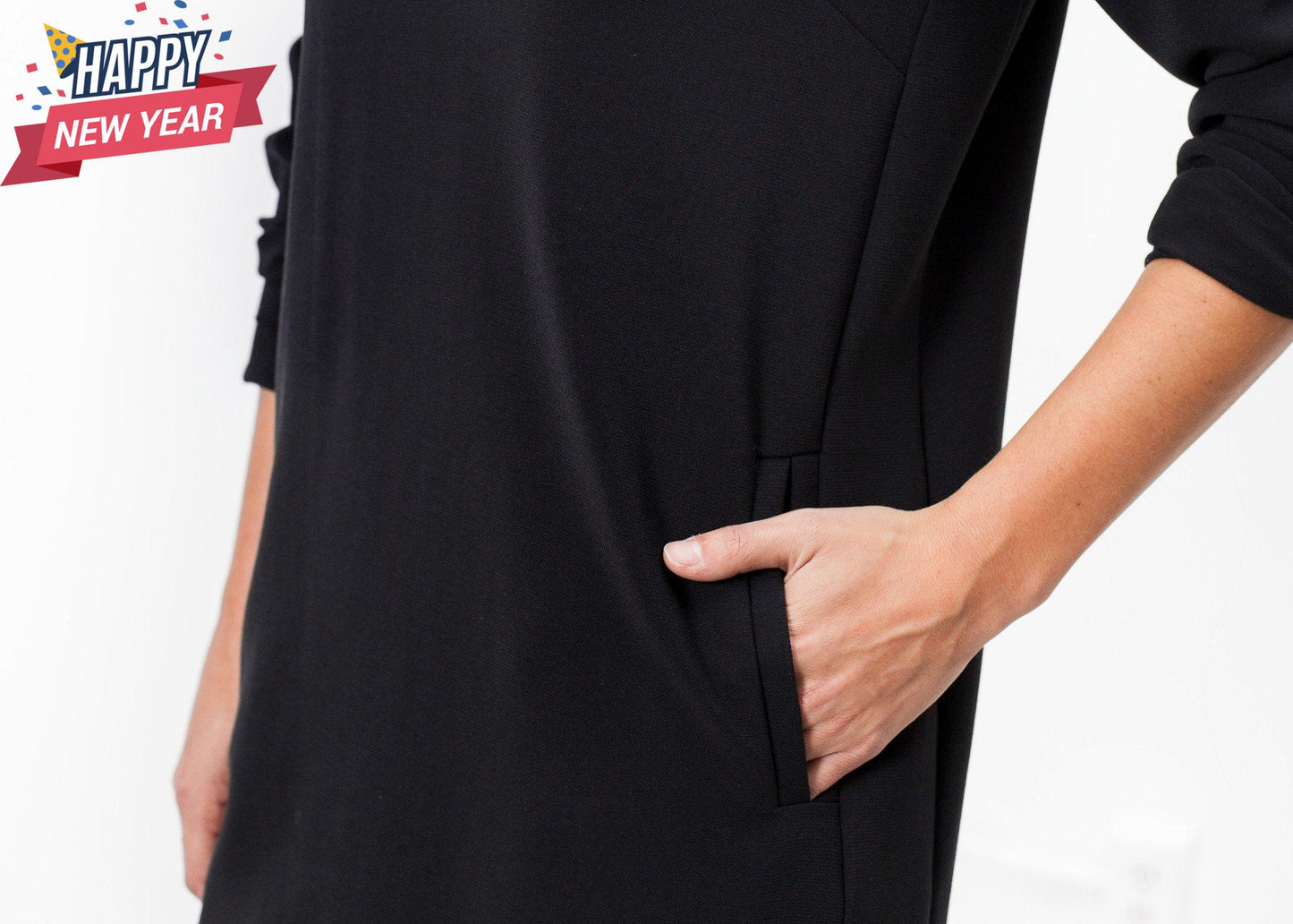 A-Line Pocket Shift in Black