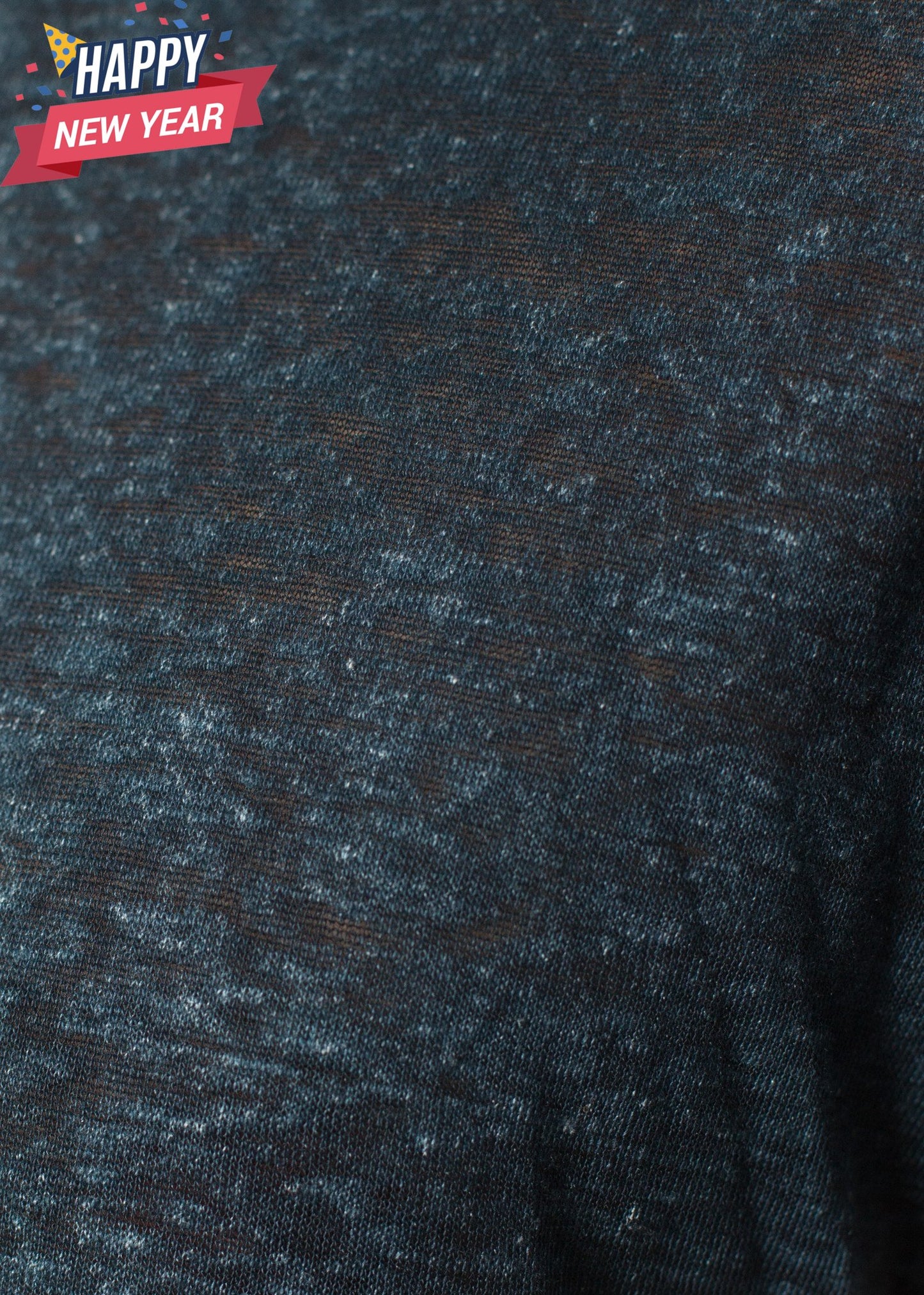 Melange T-Shirt in Navy/Black