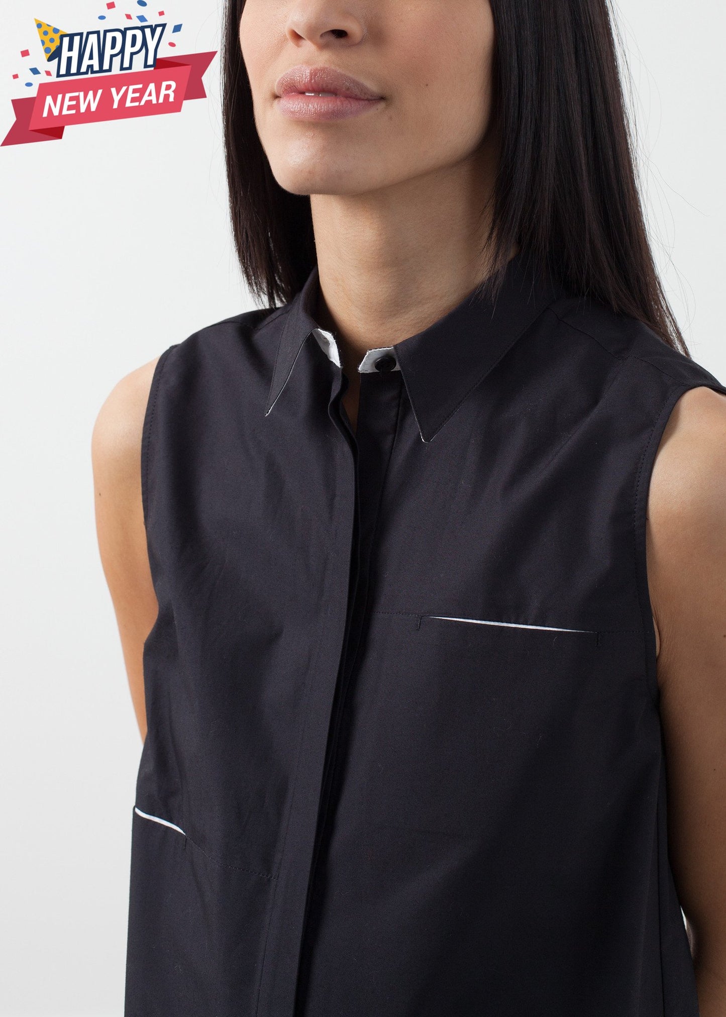 Sleeveless Hidden Pocket Dress
